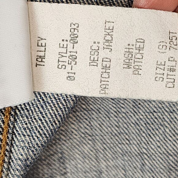 Talley HTF Patch Denim Jacket Size S NWOT - Picture 9 of 11